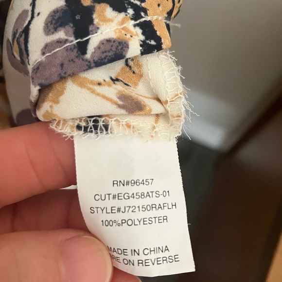 Eyeshadow floral multicolor blouse Size S - Picture 5 of 8